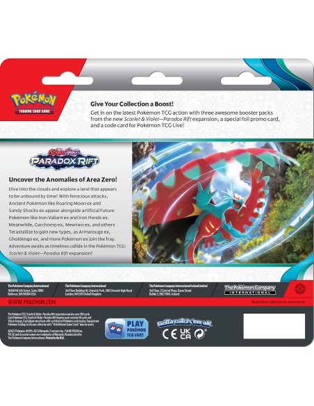 TCG Pokemon Escarlata y Violeta Paradox Rift Blister Pack-3