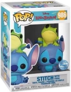 Figura Funko Pop! Disney Lilo y Stitch Stitch con rana... 2