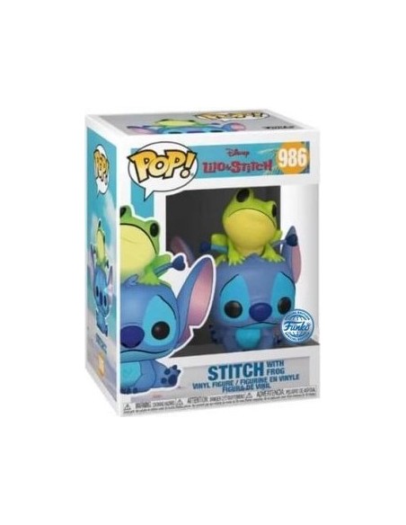 Figura Funko Pop! Disney Lilo y Stitch Stitch con rana Modelo 986 | 51795
