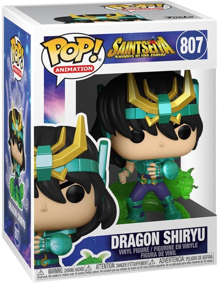 Figura Funko Pop! Animación Caballeros del Zodiaco Saint Seiya Dragon Shiryu Modelo 807 | 47689