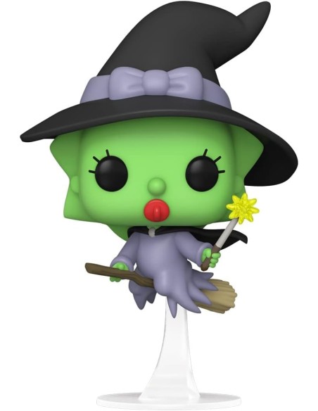 Figura Funko Pop! Televisión Los Simpsons Maggie Bruja 1265 | 66342 Edición Especial Brilla en la Oscuridad