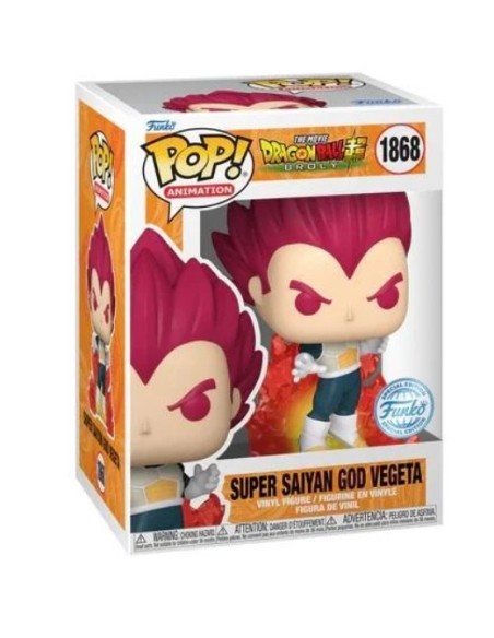 Figura Funko Pop! Dragon Ball Super Saiyan God Vegeta Modelo 1868 | 73695 Edición Especial