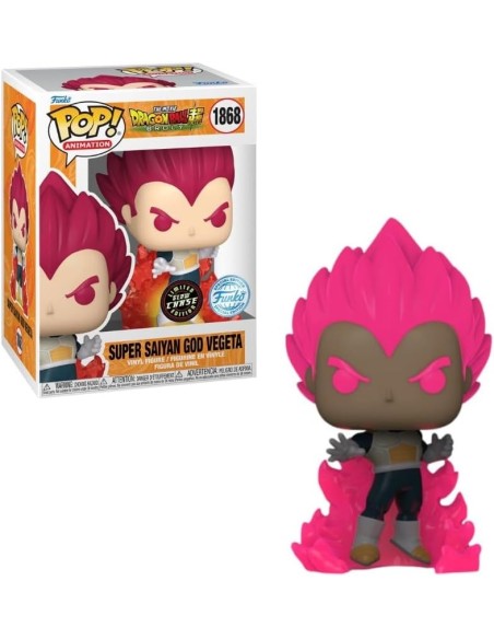 Figura Funko Pop! Dragon Ball Super Saiyan God Vegeta Modelo 1868 | 73695 Edición Especial Chase