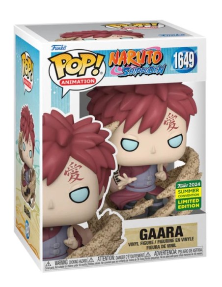Figura Funko Pop! Animación Naruto Shippuden Gaara Modelo 1649 | 78261 Edición Limitada Convención Verano 2024