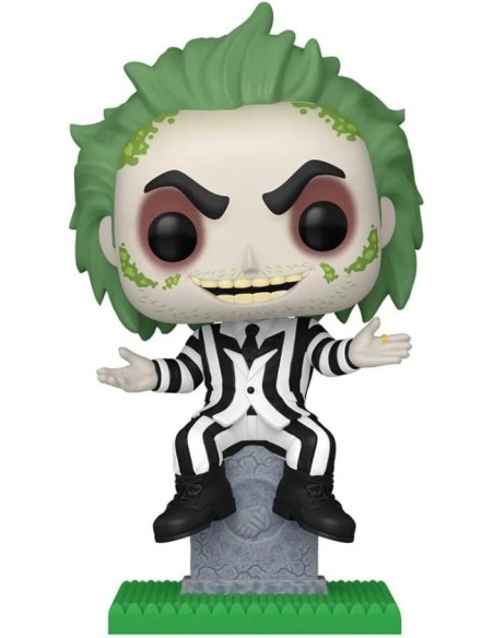 Figura Funko Pop! Películas Beetlejuice Beetlejuice sobre una tumba Modelo 1757 | 84453 Edición Especial Brilla en la Oscuridad