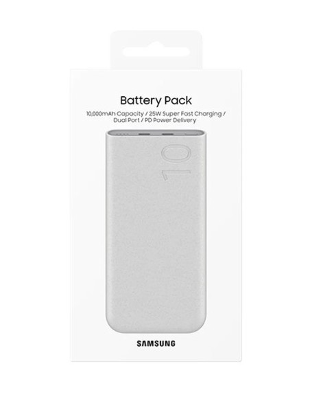 Samsung Batería Portátil Powerbank Inalámbrica Duo 25W USB-C 10.000 mAh Modelo EB-P3300XUE Beige