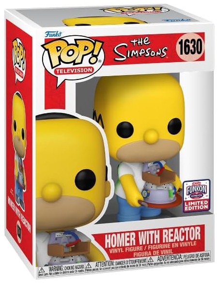 Figura Funko Pop! Los Simpsons Homer con Reactor Modelo 1630 | 78781 Edición Limitada Funkon Londres 2024