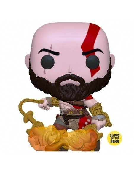 Figura Funko Pop! Juego Playstation Kratos con la Espada del Caos Modelo 154 | 36392 Edición Especial Brilla en la Oscuridad