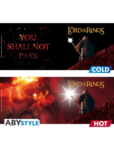 Taza Térmica de Cerámica Abystyle El Seños de los Anillos Modelo No Pasarás