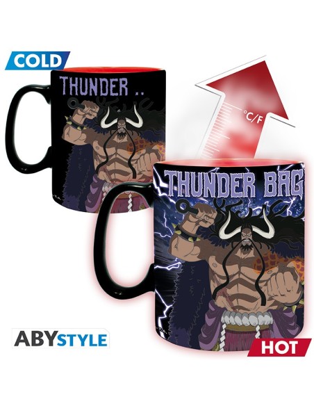 Taza Térmica de Cerámica Abystyle One Piece Modelo Luffy vs Kaidou