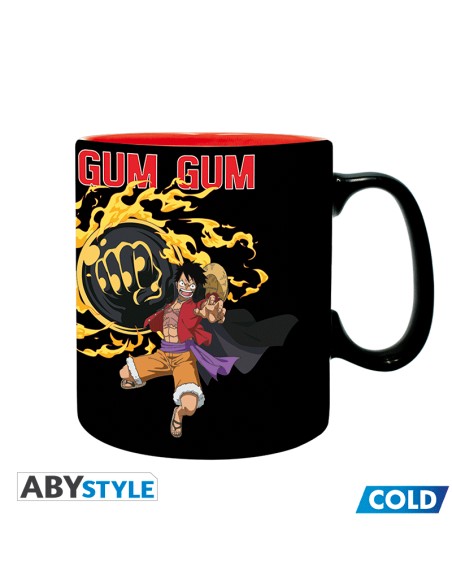 Taza Térmica de Cerámica Abystyle One Piece Modelo Luffy vs Kaidou