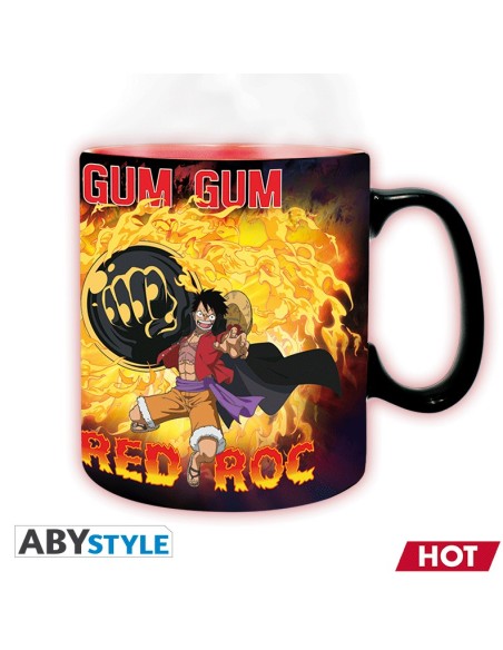 Taza Térmica de Cerámica Abystyle One Piece Modelo Luffy vs Kaidou