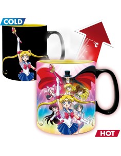 Taza Térmica de Cerámica Abystyle Sailor Moon Modelo Grupo