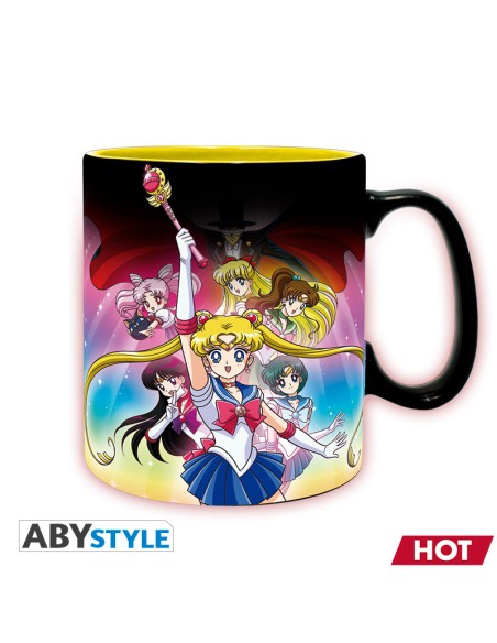 Taza Térmica de Cerámica Abystyle Sailor Moon Modelo Grupo