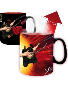 Taza Térmica de Cerámica Abystyle One Piece Modelo Zoro y...