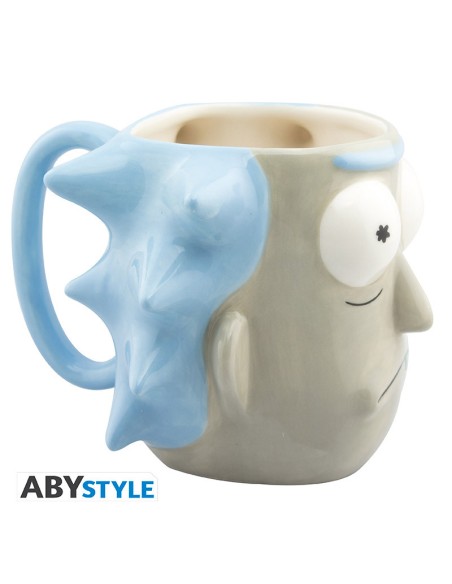 Taza de Cerámica 3D Abystyle Rick y Morty Modelo Rick Sánchez