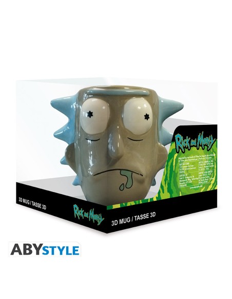 Taza de Cerámica 3D Abystyle Rick y Morty Modelo Rick Sánchez