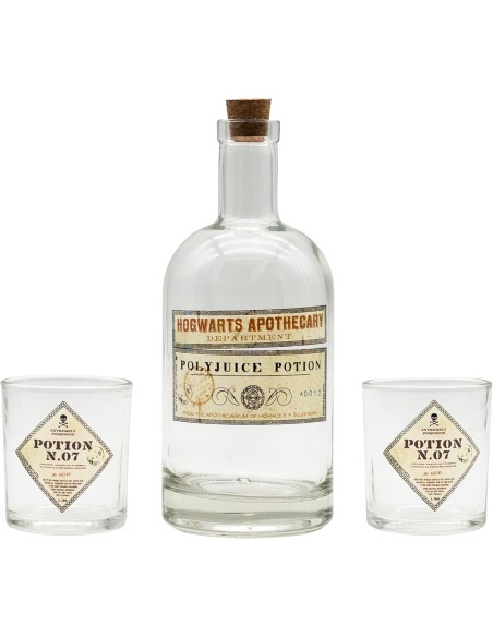 Set de Vasos y Botella Harry Potter Modelo Poción Nº 07