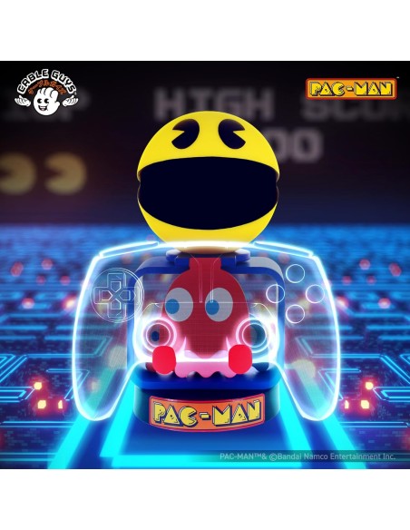 Soporte de sujeción Cable Guys para mando y/o teléfono móvil Modelo Pac-Man