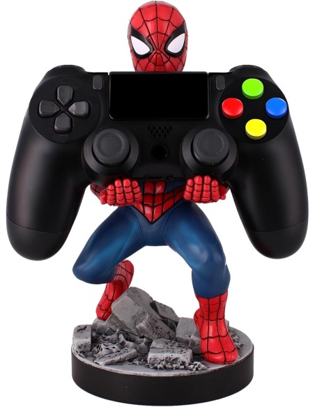 Soporte de sujeción Cable Guys para mando y/o teléfono móvil Modelo Spider-Man Clásico