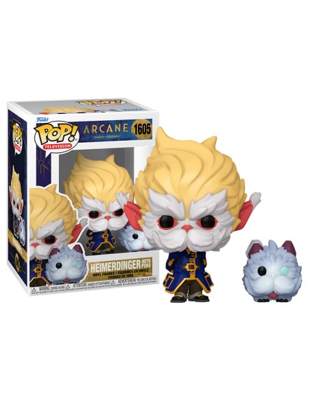 Figura Funko Pop! Televisión Arcane League of Legends Heimerdinger con Poro Modelo 1605 | 80193