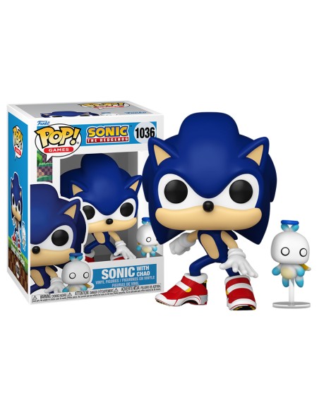 Figura Funko Pop! Juegos Sonic The Hedgehog Sonic con Chao Modelo 1036 | 80309