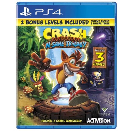 Juego Crash Bandicoot N Sane Trilogy para Playstation 4 | PS4 | Outlet | Caja Abierta