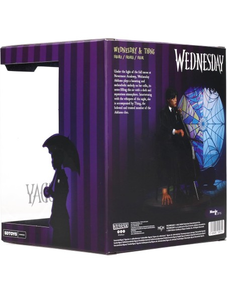 Figura SD Toys Miércoles Modelo Miércoles con Violonchelo