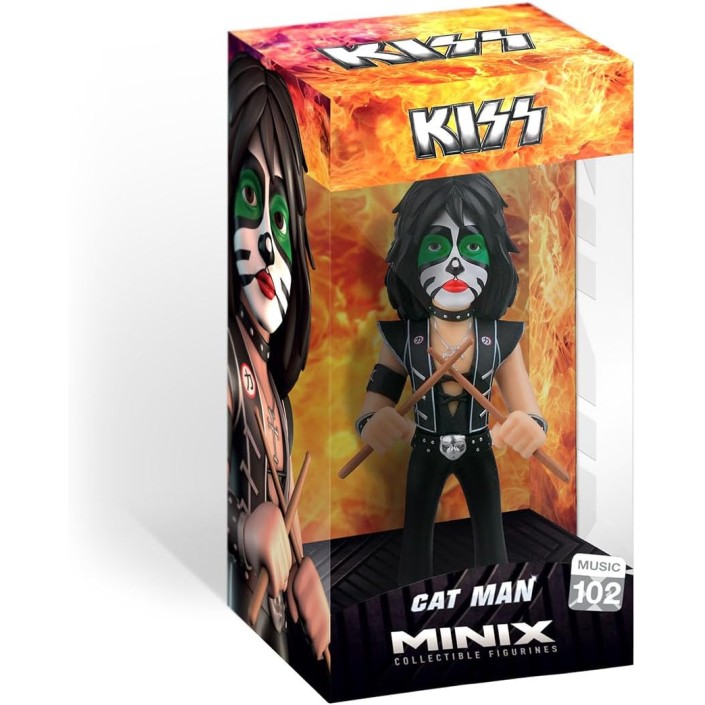 Figura Minix Música Kiss Cat Man Modelo 102