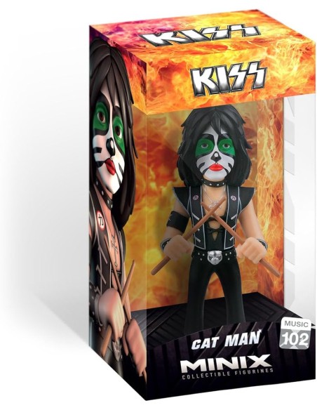 Figura Minix Música Kiss Cat Man Modelo 102