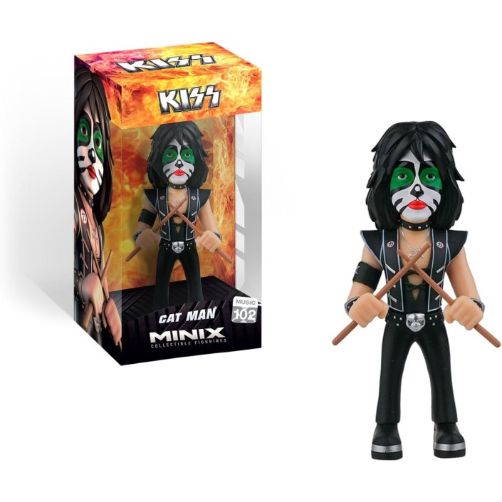 Figura Minix Música Kiss Cat Man Modelo 102
