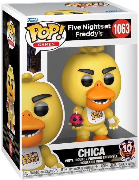 Figura Funko Pop! Five Night At Freddy´s 10 Aniversario Chica Modelo 1063 | 87114