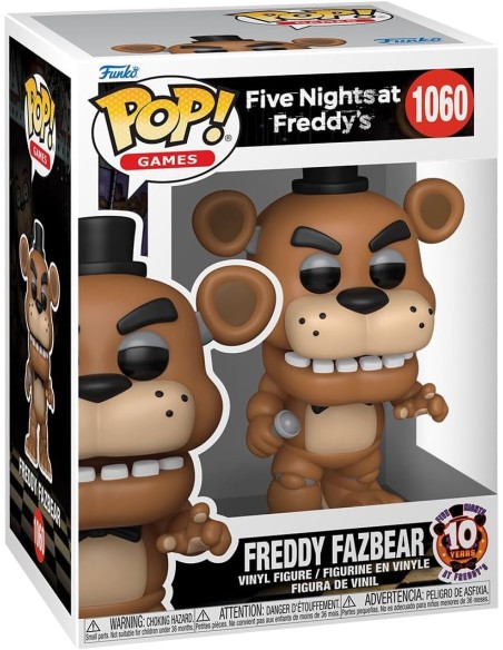 Figura Funko Pop! Five Night At Freddy´s 10 Aniversario Freddy Fazbear Modelo 1060 | 87116