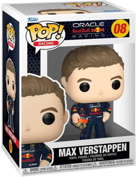 Figura Funko Pop! Fórmula 1 Oracle Red Bull Racing Max Verstappen Modelo 08 | 80580