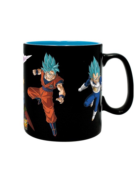 Taza Térmica de Cerámica Abystyle Dragon Ball Modelo Saiyans vs Black
