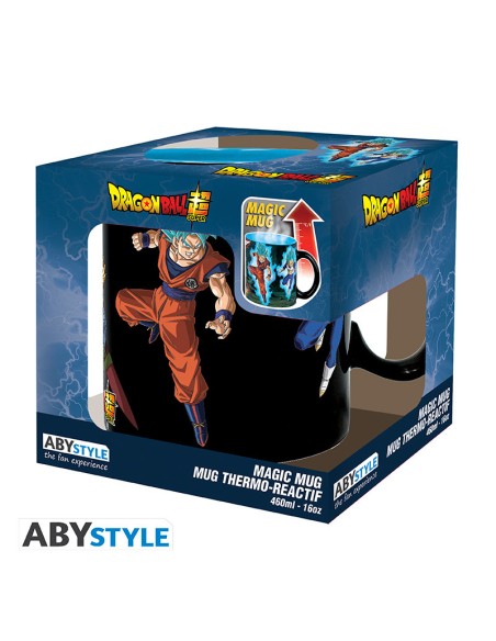 Taza Térmica de Cerámica Abystyle Dragon Ball Modelo Saiyans vs Black