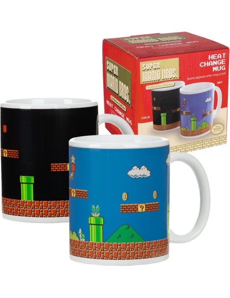 Taza Térmica de Cerámica Paladone Modelo Mario Bros