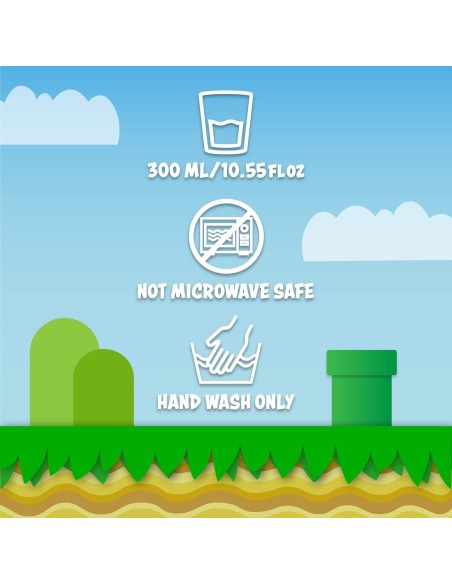 Taza Térmica de Cerámica Paladone Modelo Mario Bros