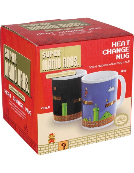 Taza Térmica de Cerámica Paladone Modelo Mario Bros