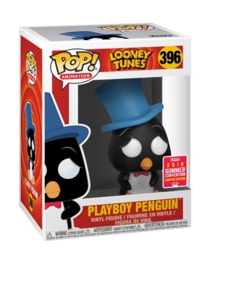 Figura Funko Pop! Animación Looney Tunes Playboy Penguin Modelo 396 | 30340 Edición Limitada Convención Verano 2018