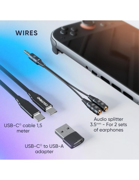 Funda Oniverse para Nintendo Switch 2 Kit 8 en 1 Color Gris