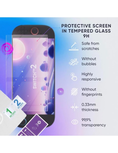 Funda Oniverse para Nintendo Switch 2 Kit 8 en 1 Color Gris