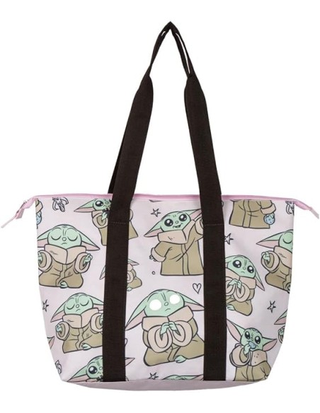 Bolso de Tela Cerdá para la playa Modelo ‎Mandalorian Color Rosa