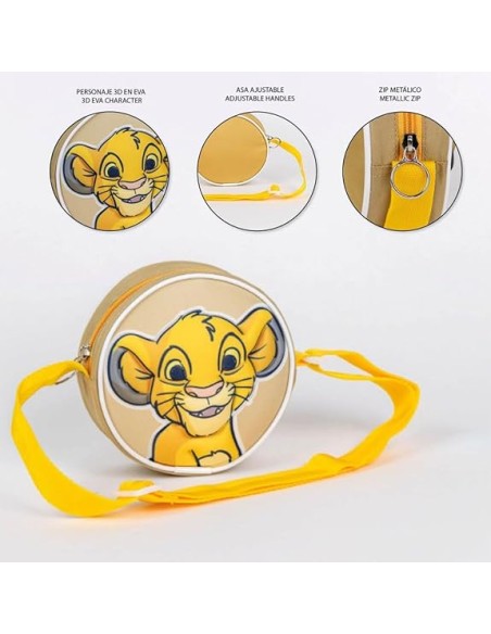 Bolso de juguete Cerdá El Rey León Modelo ‎Simba Color Amarillo