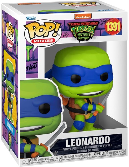 Figura Funko Pop! Nickelodeon Teenage Mutant Tortugas Ninja Leonardo Modelo 1391 | 72332