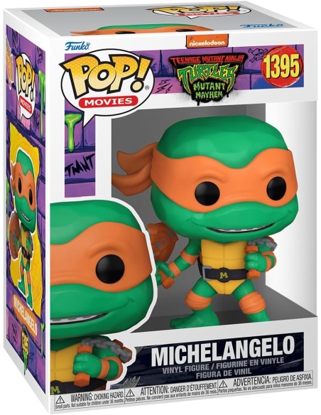 Figura Funko Pop! Nickelodeon Teenage Mutant Tortugas Ninja Michelangelo Modelo 1395 | 72336
