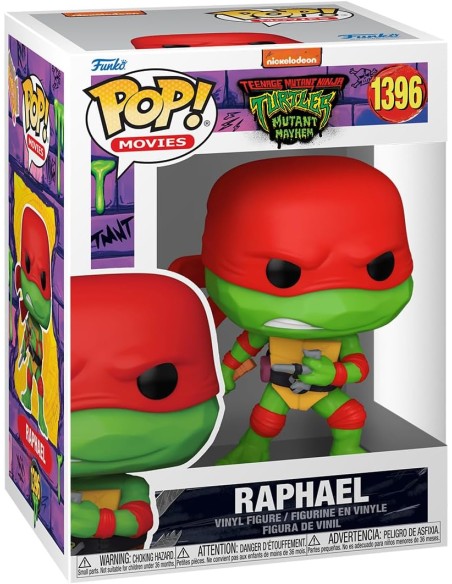 Figura Funko Pop! Nickelodeon Teenage Mutant Tortugas Ninja Raphael Modelo 1396 | 72337