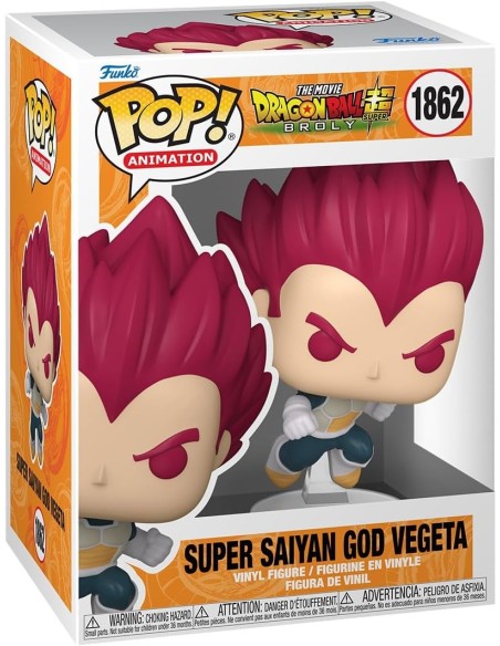 Figura Funko Pop! Dragon Ball Super Saiyan God Vegeta Modelo 1862 | 80362