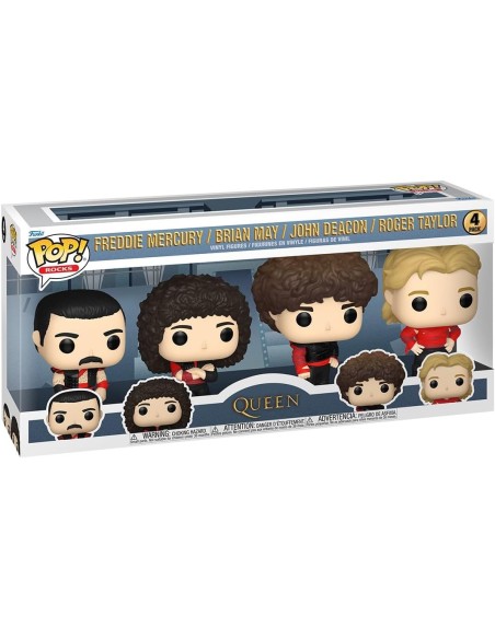 Figura Funko Pop! Rocks Queen Pack-4 Modelo Radio Gaga | 70602