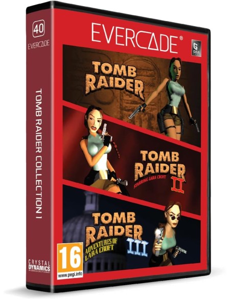 Videoconsola Evercade Modelo VS-R con Juegos Tomb Raider I, II y III